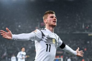 Timo Werner trong màu áo của cỗ xe tăng Đức